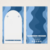 アーチレトロウェーブイヤリングネックレスジュエリーディスプレイ (正面&裏面)