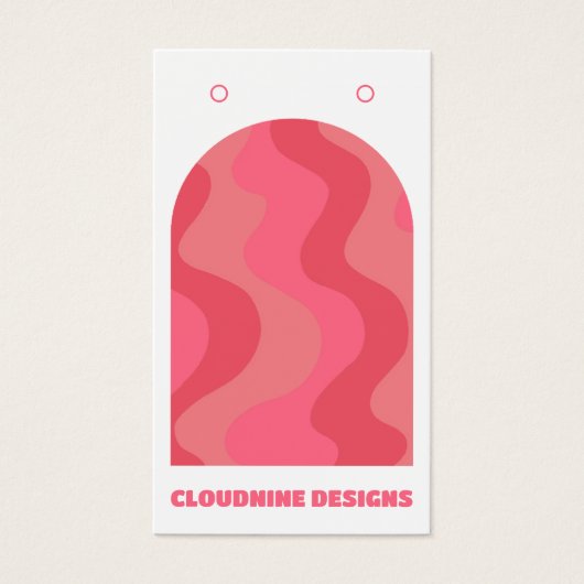 アーチレトロウェーブイヤリングネックレスジュエリーディスプレイ (正面)