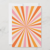 アーチレトロ ここに息子がやってくる ベビーシャワー 招待状 (裏面)