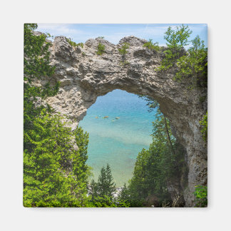 アーチロックでカヌー マグネット