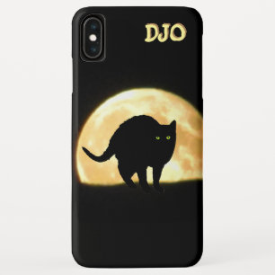 アーチングブラックキャット&ライジングムーン iPhone XS MAXケース