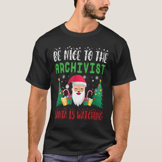 アーチヴィスト・サンタウオウズクリスマスホリダ Tシャツ (正面)