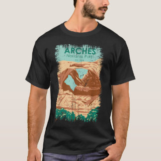 アーチーズ国立公園 ダブルアーチ ヴィンテージ Tシャツ