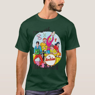 アーチー・コミック ヴィンテージ Vネック 女性用 I'm With the Band Tシャツ