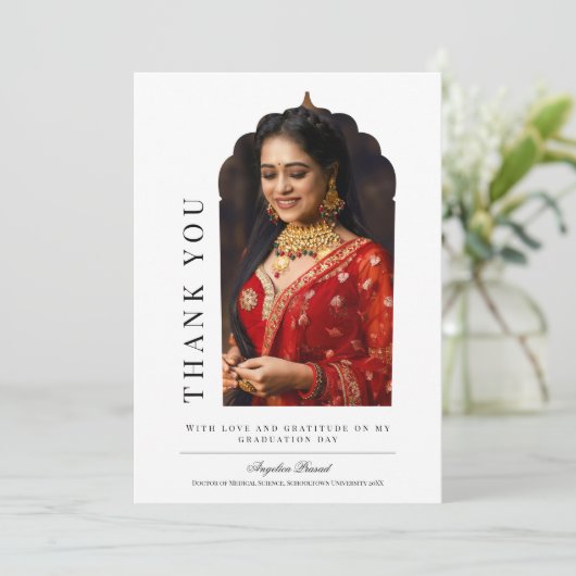 アーチ伝統的ー卒業サンキューカード サンキューカード (スタンド正面)