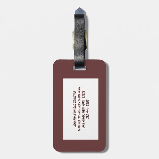 アーチ円錐 ラゲッジタグ (裏面縦)