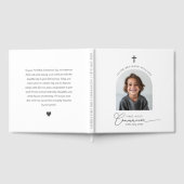 アーチ写真ファースト・コミュニオンボーイ ゲストブック (全面)