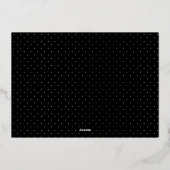 アーチ写真メリークリスマスとホリーオンブラック 箔シーズンカード (裏面)