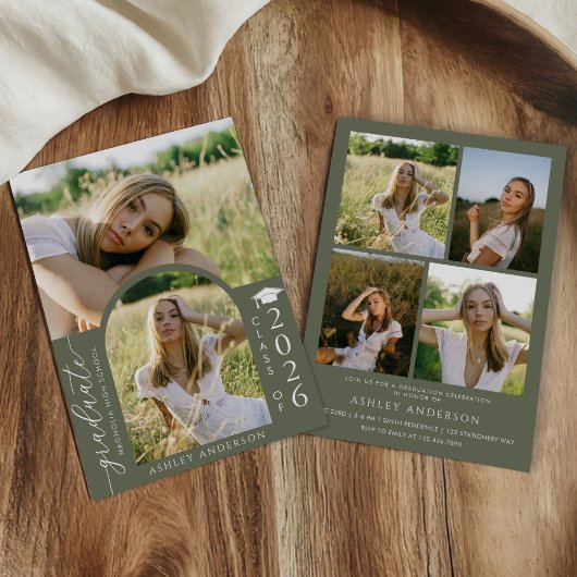 アーチ写真 卒業パーティー招待のお知らせ 招待状