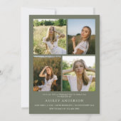 アーチ写真 卒業パーティー招待のお知らせ 招待状 (裏面)