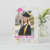 アーチ写真 卒業 2026 トレンド 招待状 (スタンド正面)