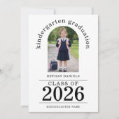 アーチ写真 幼稚園 卒業 2026 案内状 (正面)