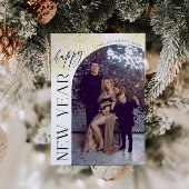 アーチ写真 花火 ハッピーニューイヤー ホリデーカード 招待状