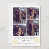 アーチ写真 花火 ハッピー・ニュー・イヤー ホリデーカード 招待状 (裏面)