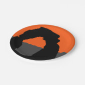 アーチ国立公園の繊細なアーチ – ユタ州,アメリカ ペーパープレート (アングル)