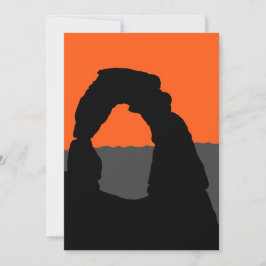 アーチ国立公園の繊細なアーチ – ユタ州，アメリカ 招待状