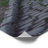 アーチ型の教会の扉 ポスター (角)