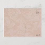 アーチ型の窓はがき内のボスケート花束 ポストカード (裏面)