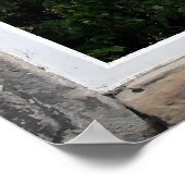 アーチ型の窓(海の景色) ポスター (角)