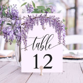 アーチ型の藤の枝の花園での結婚式 テーブルナンバー