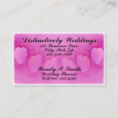 アーチ型ハート線のアートワーク 名刺 (正面)