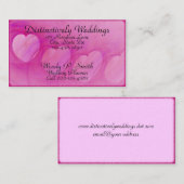 アーチ型ハート線のアートワーク 名刺 (正面/裏面)