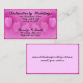 アーチ型ハート線のアートワーク 名刺 (正面/裏面)