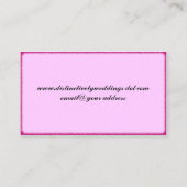 アーチ型ハート線のアートワーク 名刺 (裏面)