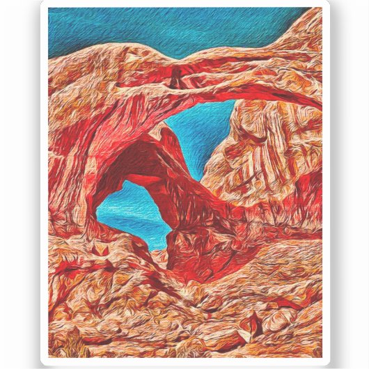 アーチ型ビニールシール シール (正面)