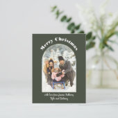 アーチ型フォトフラットフォトホリデーカード シーズンカード (スタンド正面)