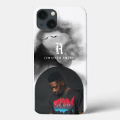 アーチ型フォトブラックウォーターの色を追加モノグラムの Case-Mate iPhoneケース (裏面)