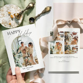 アーチ型フォトホリデーカードフォトクリスマスカード シーズンカード