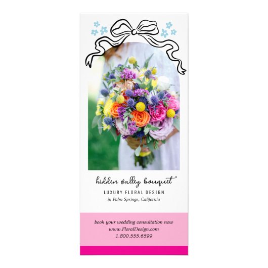 アーチ型フォトボウフローラマーケティングラックカード ラックカード (正面)