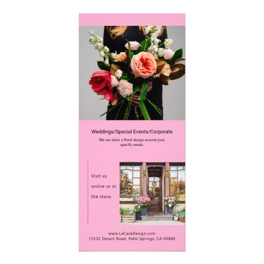 アーチ型フォトボウフローラマーケティングラックカード ラックカード (裏面)