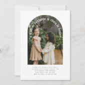 アーチ型フォト – ジョイント誕生日招待状 招待状 (正面)