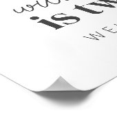 アーチ型フォト – 共同誕生日ウェルカムサイン ポスター (角)