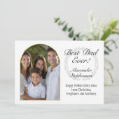 アーチ型フレーム最高のパパEver Faters Day 3 Photo カード (スタンド正面)