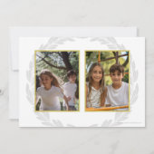 アーチ型フレーム最高のパパEver Faters Day 3 Photo カード (裏面)