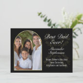 アーチ型フレーム最高のパパEver Faters Day 3 Photo カード (スタンド正面)