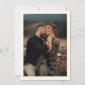 アーチ型ヘッドライン写真結婚式招待状 招待状 (裏面)