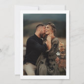 アーチ型ヘッドライン写真結婚式招待状 招待状 (裏面)