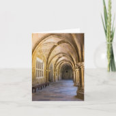 アーチ型伽藍クロイスター廊下 ノートカード (正面)