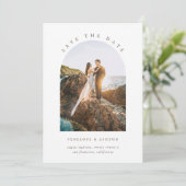 アーチ型写真曲線日付を保存 セーブザデート (スタンド正面)