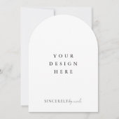 アーチ型招待状印刷 招待状 (正面)