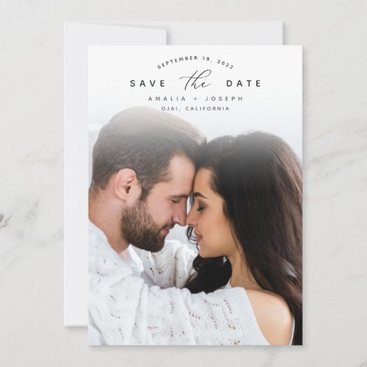 アーチ型発表 |縦方向の写真の日付を保存 セーブザデート (正面)