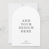 アーチ型5x7インチ招待状印刷 招待状 (正面)