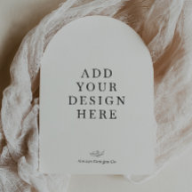 アーチ型5x7" 招待状印刷