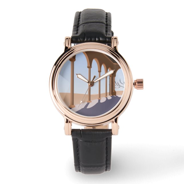 アーチ壁スケッチ 腕時計 (正面)