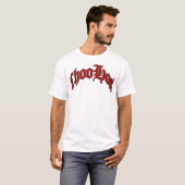 アーチ形にされたChooHoo! Tシャツ (正面フル)