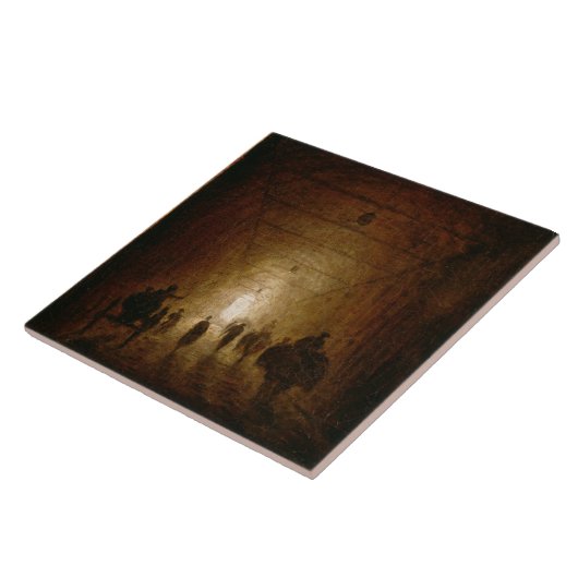 アーチ形にされたPを通っているライダーおよび歩行者 タイル (側面)